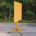 Quadratischer Gartentisch mit klappbarer Tischplatte, 70 x 70 x 72 cm
