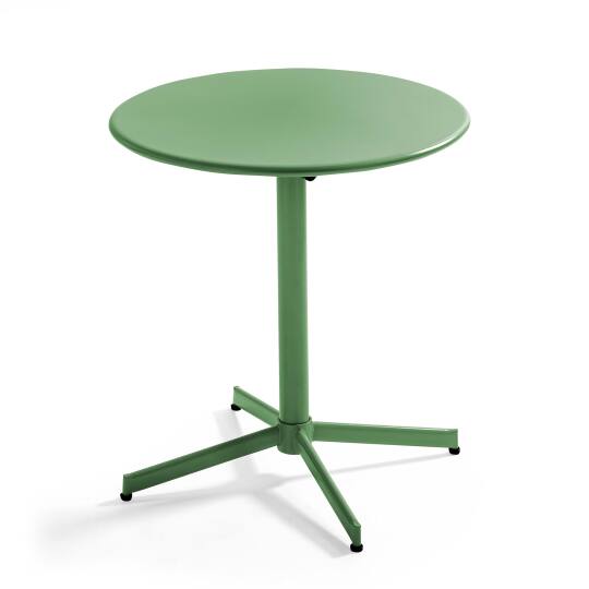 Runder Bistrot-Gartentisch (ø70 x 72 cm) mit klappbarer Tischplatte