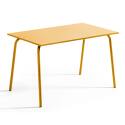 Gartentisch (120 x 70 x 72 cm) aus thermolackiertem Stahl 