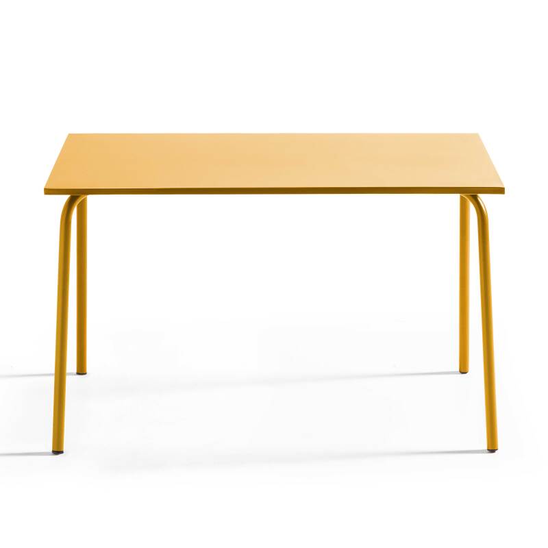 Gartentisch (120 x 70 x 72 cm) aus thermolackiertem Stahl  (2/6)