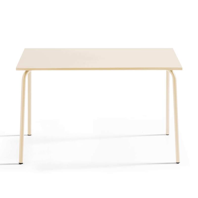 Gartentisch (120 x 70 x 72 cm) aus thermolackiertem Stahl  (2/6)