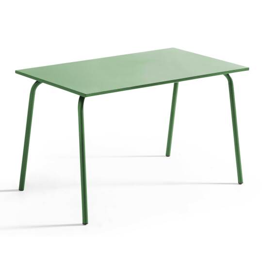 Gartentisch (120 x 70 x 72 cm) aus thermolackiertem Stahl