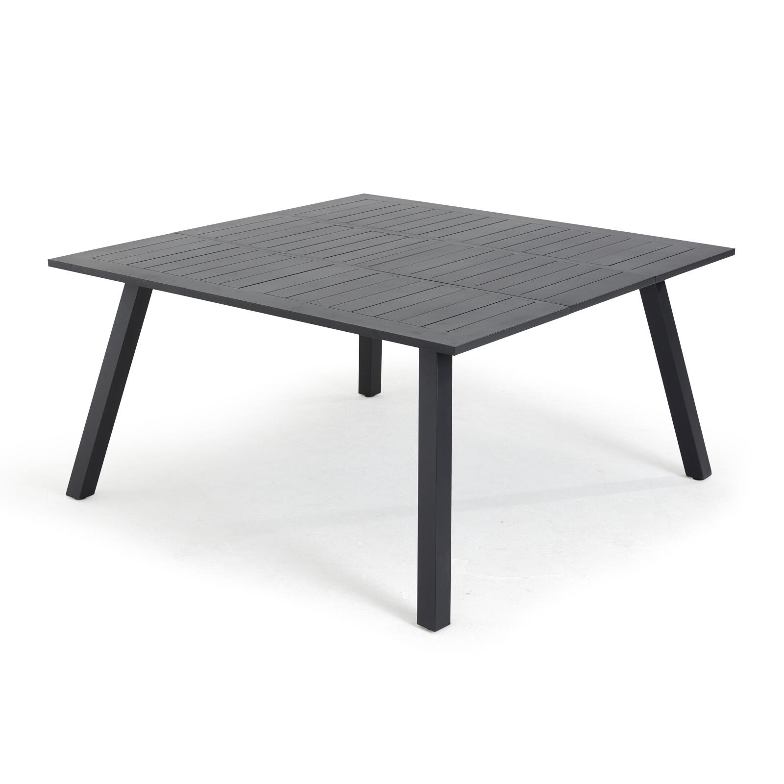 Erweiterbarer quadratischer Gartentisch (100/145 x 74 cm) aus Aluminium  Erweiterbarer quadratischer Gartentisch (100/145 x 74 cm) aus Aluminium