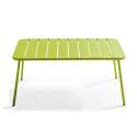 Gartenlounge-Set aus Metall für 4 Personen, bestehend aus 1 Couchtisch, 2 Sesseln und 1 Sofa