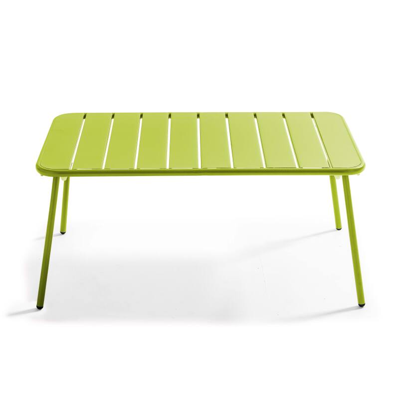 Gartenlounge-Set aus Metall für 4 Personen, bestehend aus 1 Couchtisch, 2 Sesseln und 1 Sofa