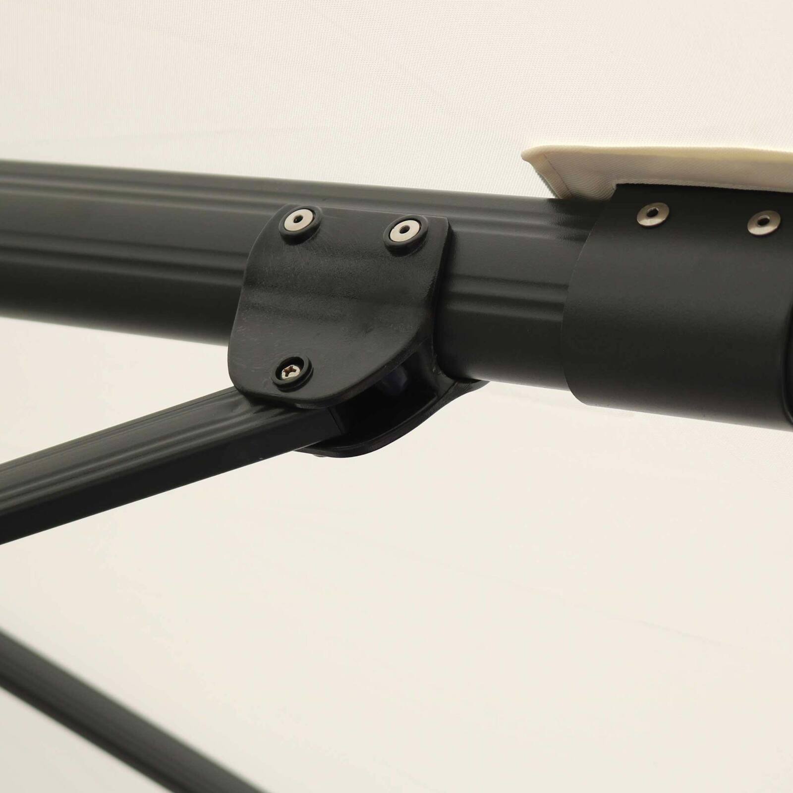 360° drehbarer Quadratischer versetzter Sonnenschirm (3 x 3m)