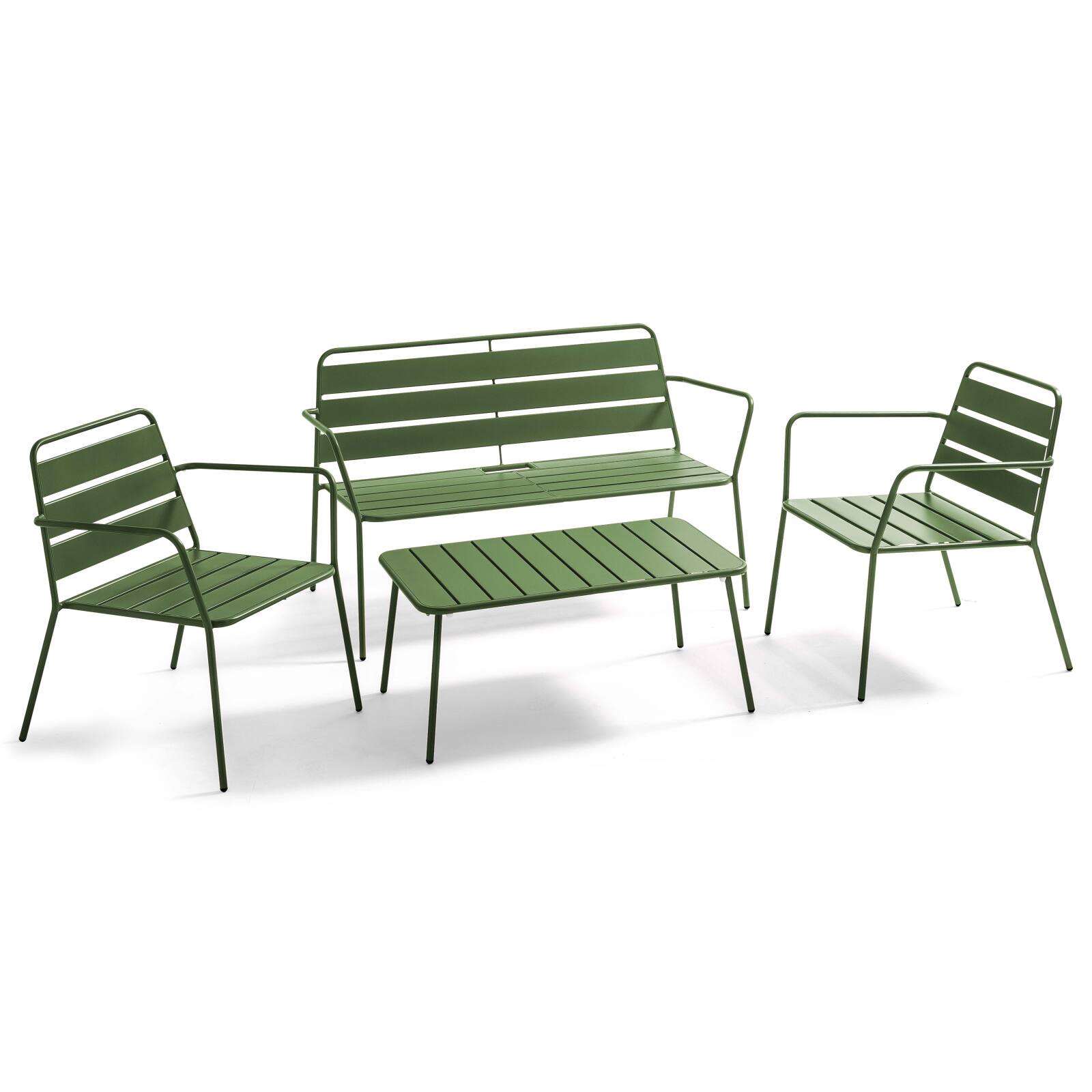 Rechteckiger Garten Couchtisch 90 x 50 cm