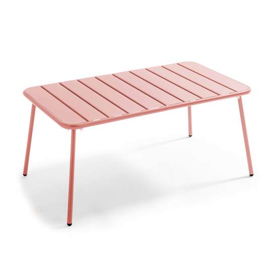 Rechteckiger Garten Couchtisch 90 x 50 cm