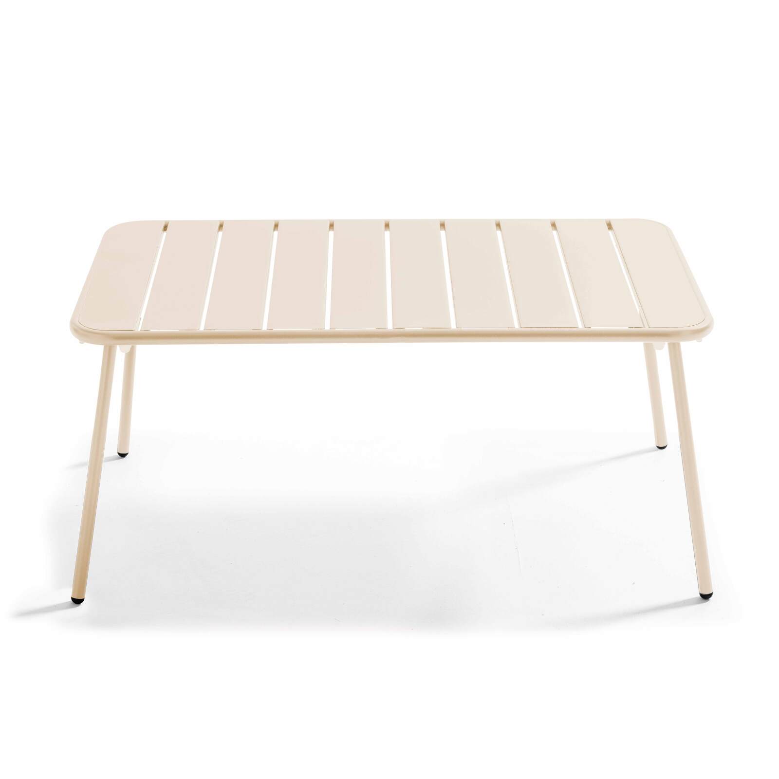 Rechteckiger Garten Couchtisch 90 x 50 cm