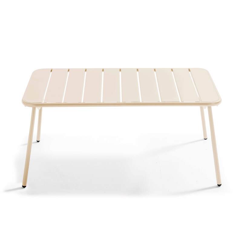 Rechteckiger Garten Couchtisch 90 x 50 cm