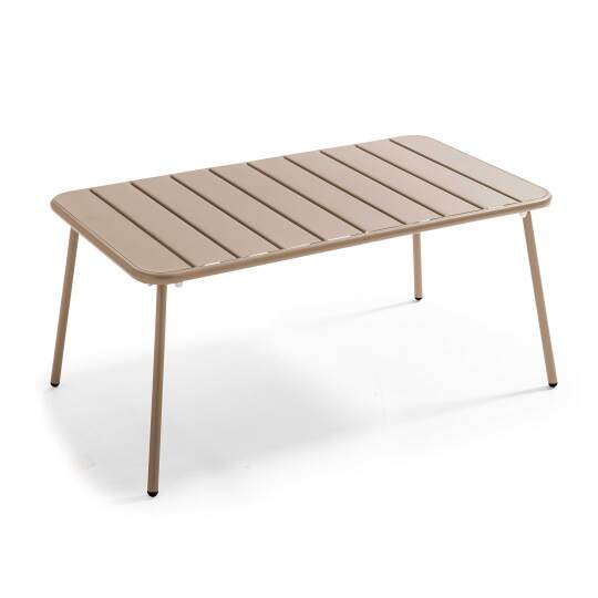 Rechteckiger Garten Couchtisch 90 x 50 cm