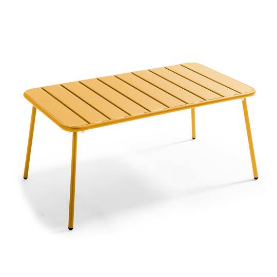 Rechteckiger Garten Couchtisch 90 x 50 cm