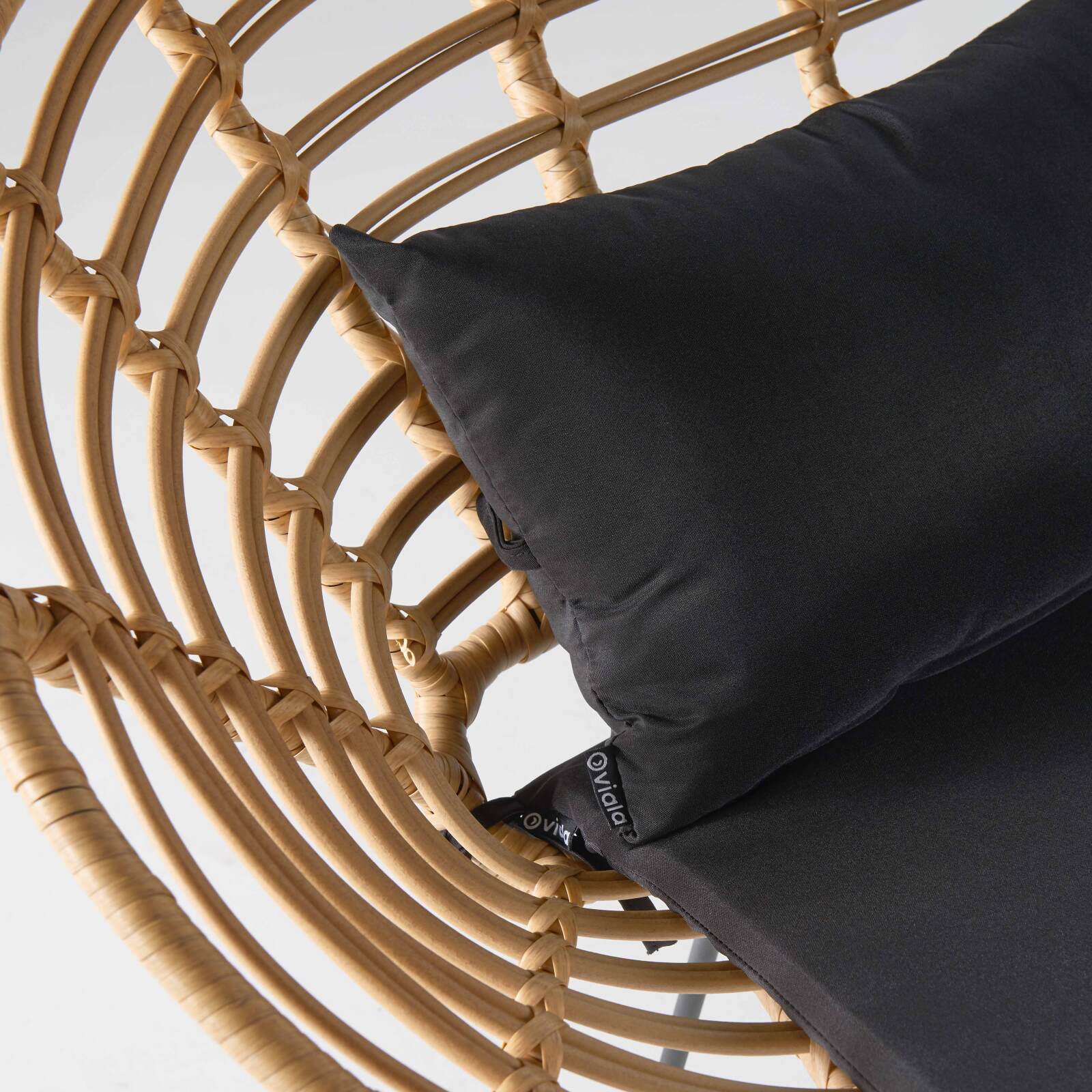 Gartensofa aus geflochtenem Rattan-Effekt-Kunstharz für 2 Personen  Gartensofa aus geflochtenem Rattan-Effekt-Kunstharz für 2 Personen