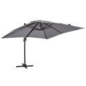 360° drehbarer Quadratischer versetzter Sonnenschirm (3 x 3m)