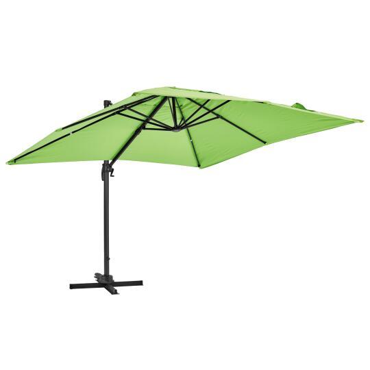 360° drehbarer Quadratischer versetzter Sonnenschirm (3 x 3m)