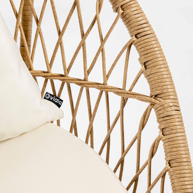 Gartensessel aus synthetischem Rattan mit Kissen - Set von 2 Gartensesseln 