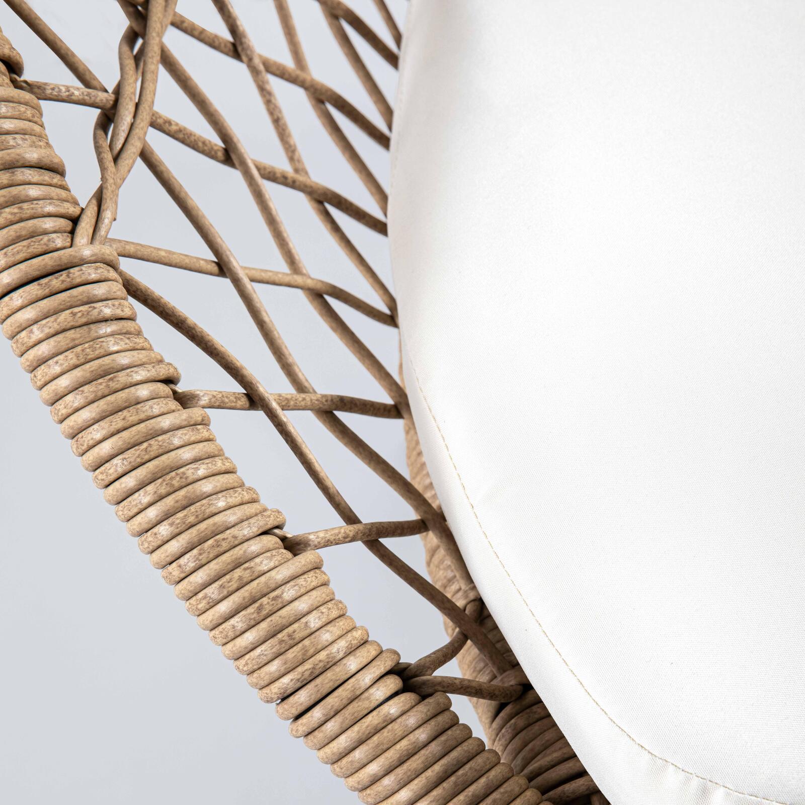 Gartensofa aus synthetischem Rattan für 2 Personen  Gartensofa aus synthetischem Rattan für 2 Personen