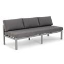 Eck-Gartenlounge-Set für 6 Personen + 1 Sessel + 1 Couchtisch