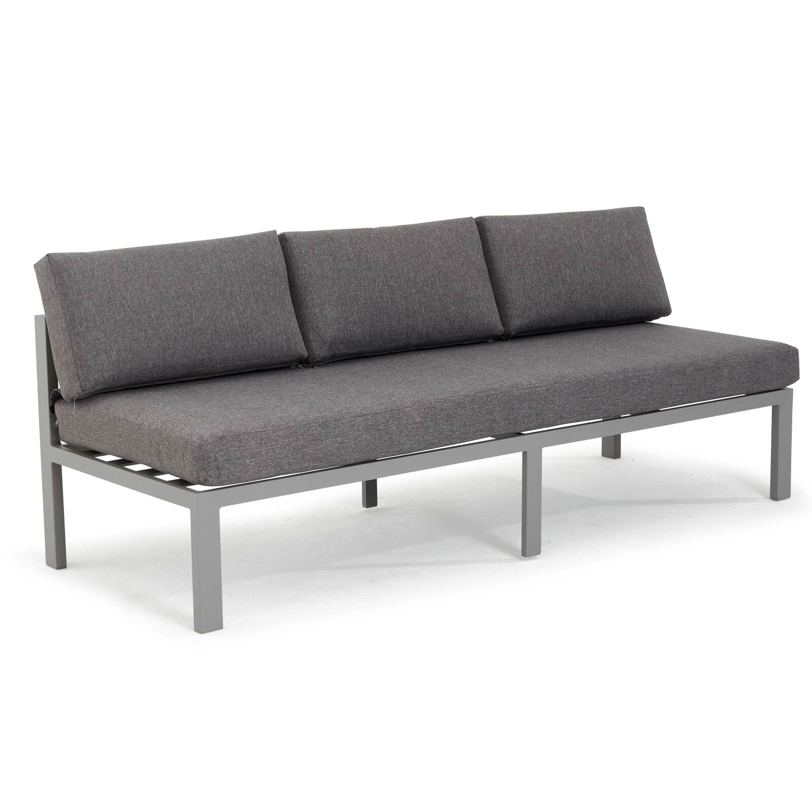 Eck-Gartenlounge-Set für 6 Personen + 1 Sessel + 1 Couchtisch