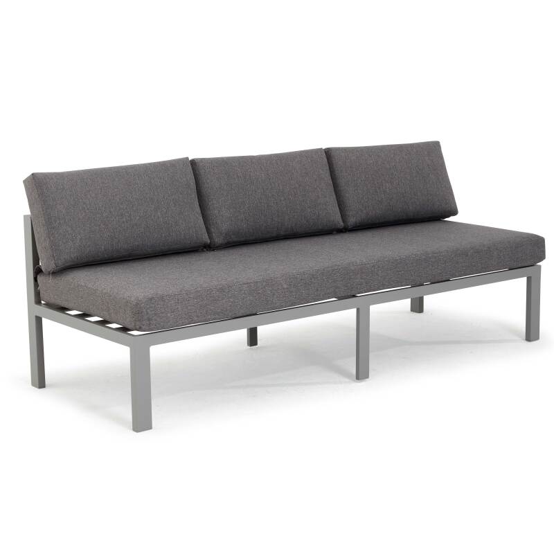 Eck-Gartenlounge-Set für 6 Personen + 1 Sessel + 1 Couchtisch