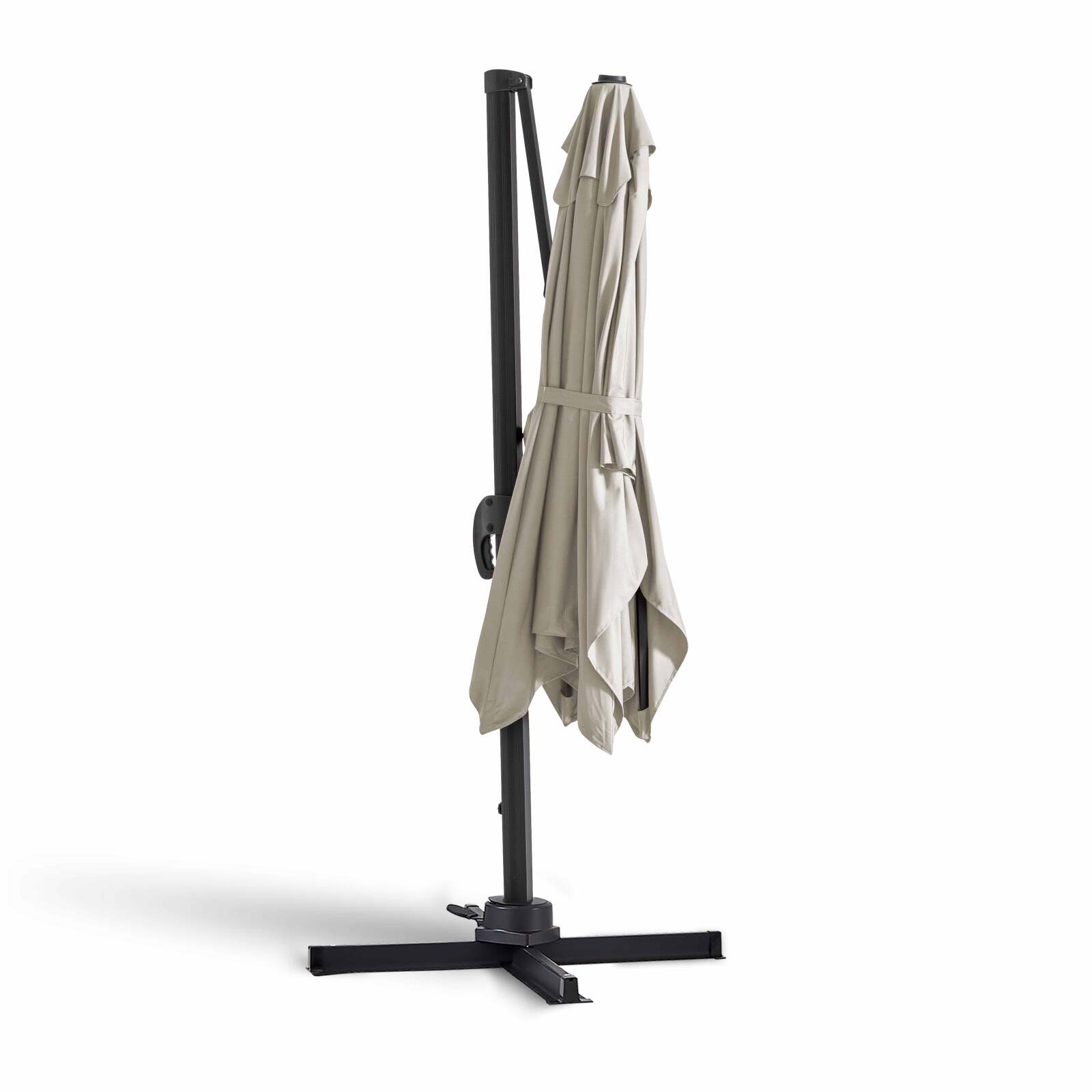 Rechteckiger, drehbarer 360°-versetzter Sonnenschirm (2 x 3m)