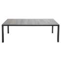 Gartentisch aus Keramik für 10 Personen mit Beton-Ciré-Effekt 