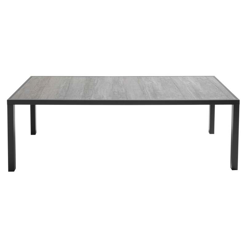 Gartentisch aus Keramik für 10 Personen mit Beton-Ciré-Effekt