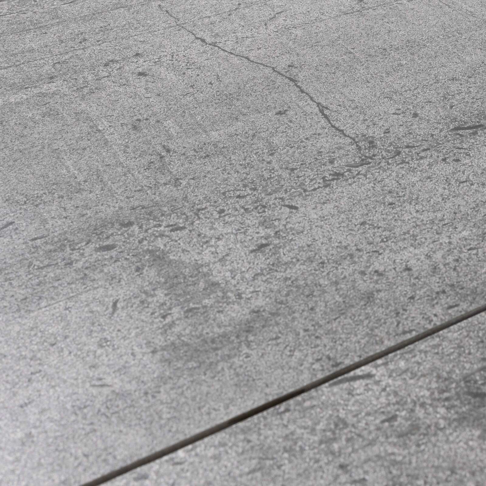 Gartentisch aus Keramik für 10 Personen mit Beton-Ciré-Effekt 