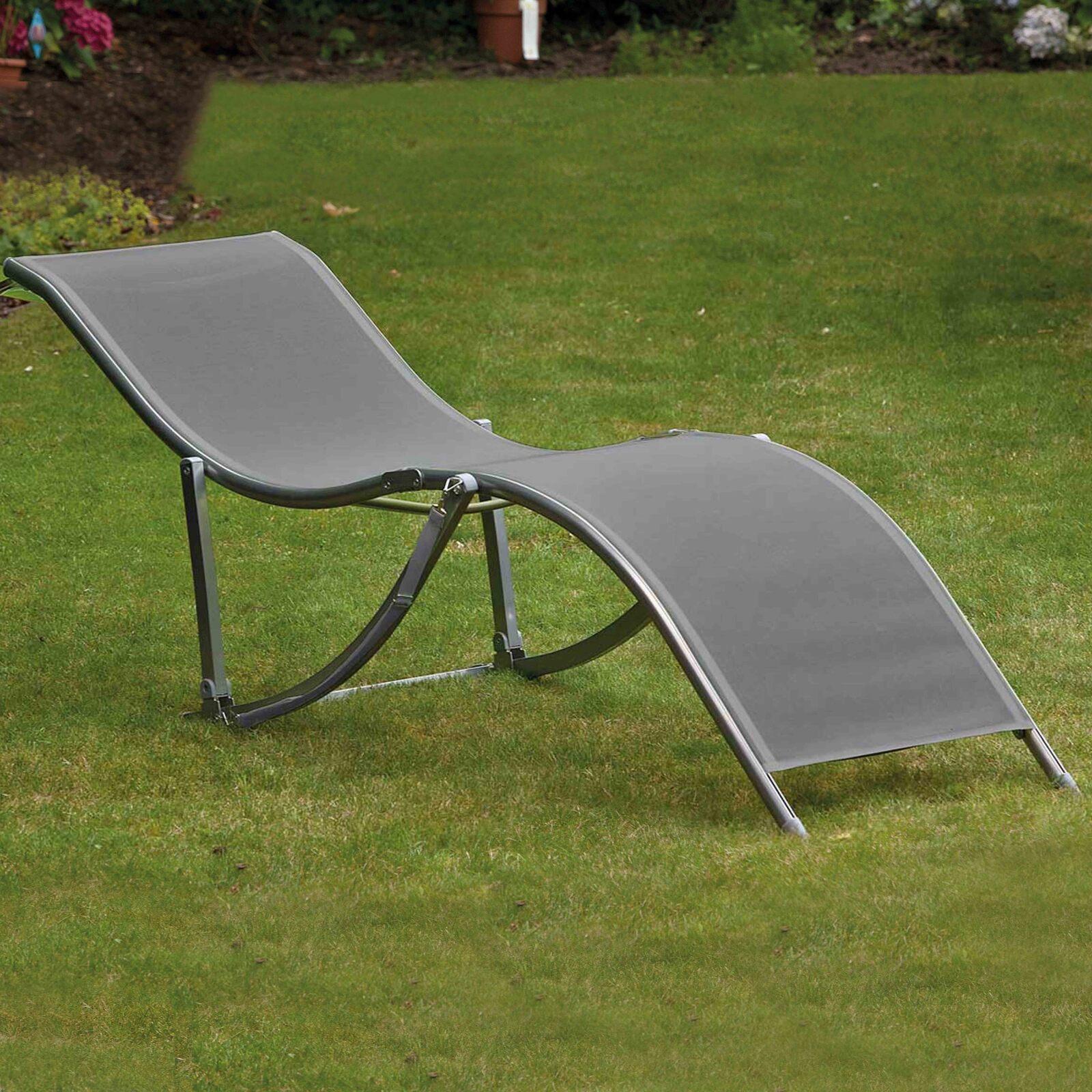 Set aus 4 Sonnenliegestühlen aus Textilene 