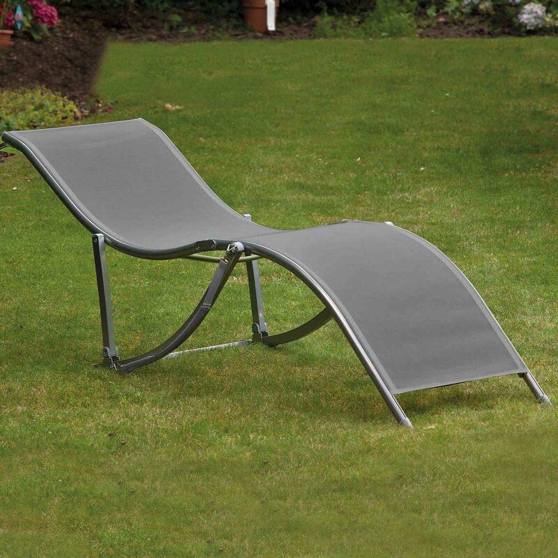 Set aus 4 Sonnenliegestühlen aus Textilene 