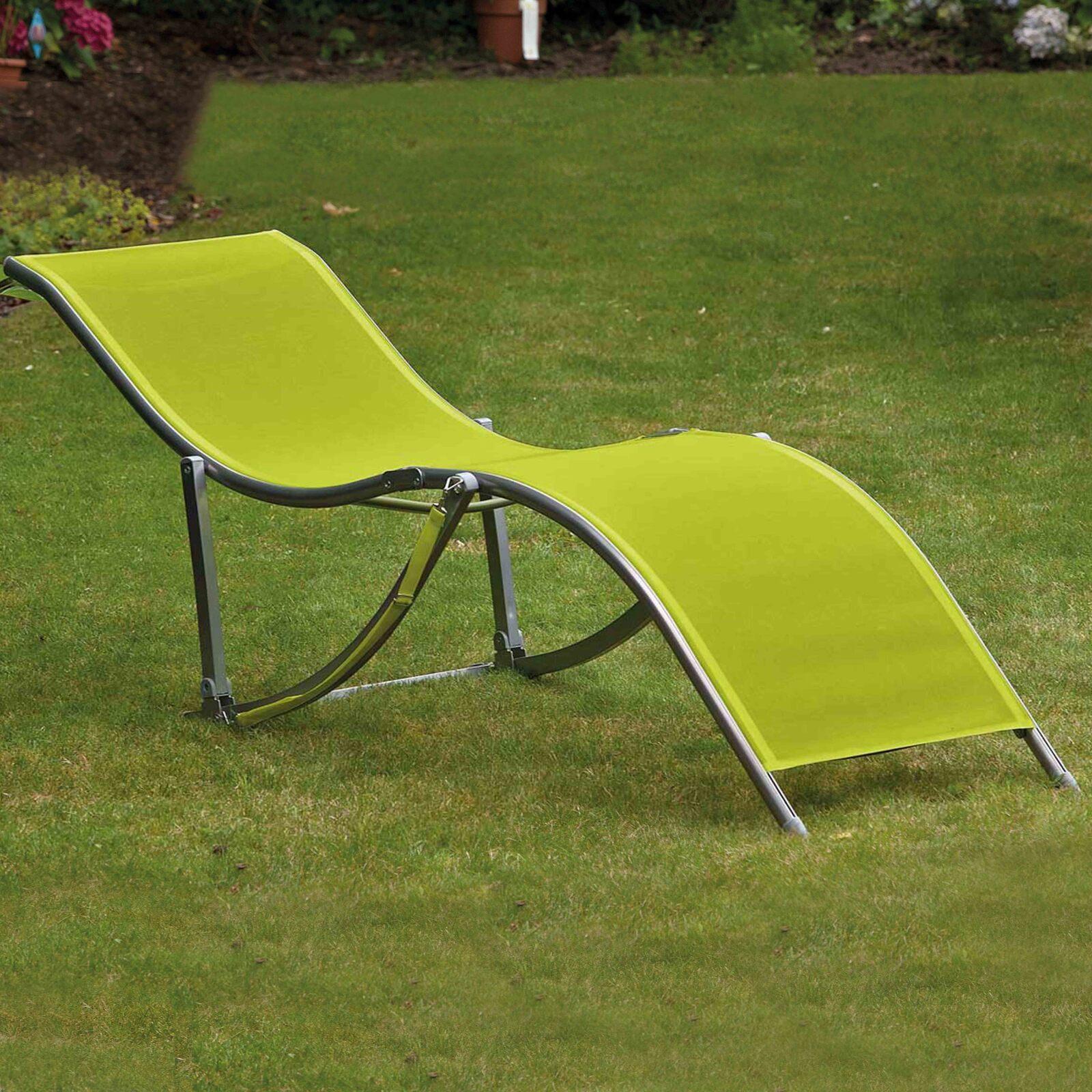 Set aus 4 Sonnenliegestühlen aus Textilene 