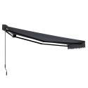 Motorisierter Markisenbanner mit halbintegriertem 3 x 4 m Kofferraum 