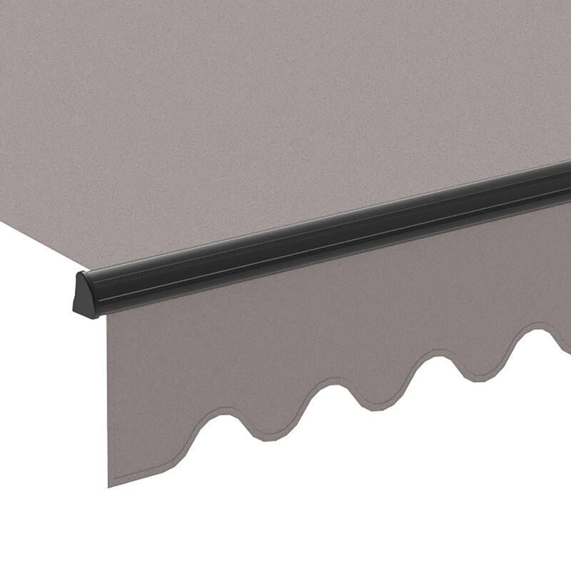 Motorisierter Markisenbanner mit halbintegriertem 3 x 4 m Kofferraum 