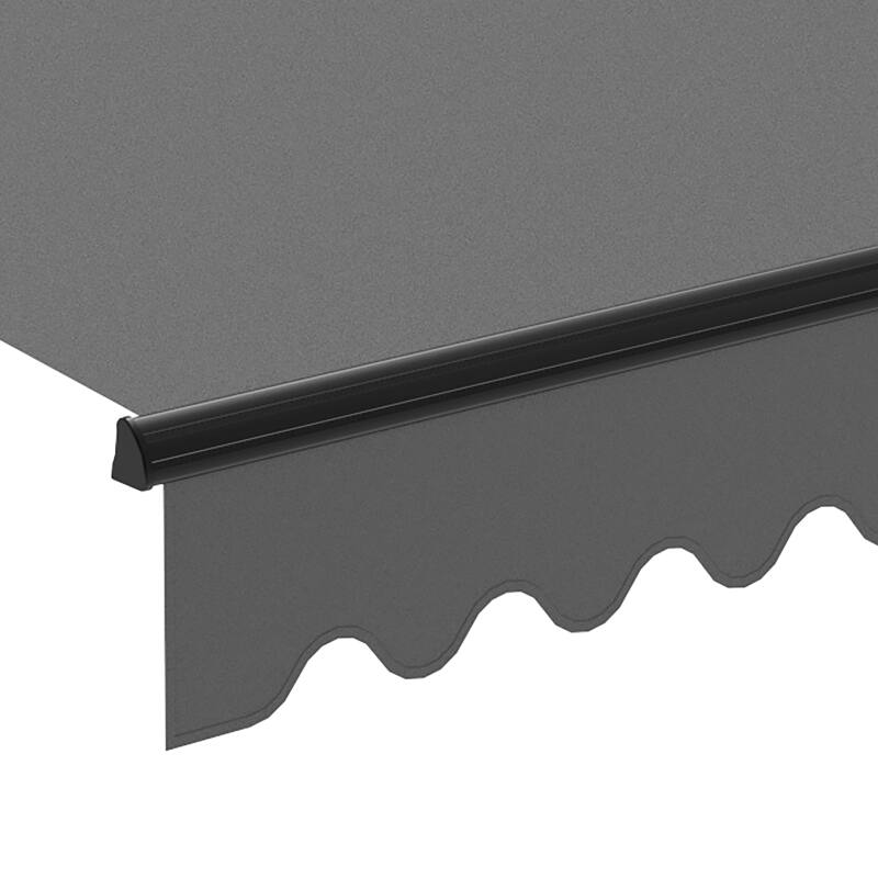 Motorisierter Markisenbanner mit halbintegriertem 3 x 4 m Kofferraum 