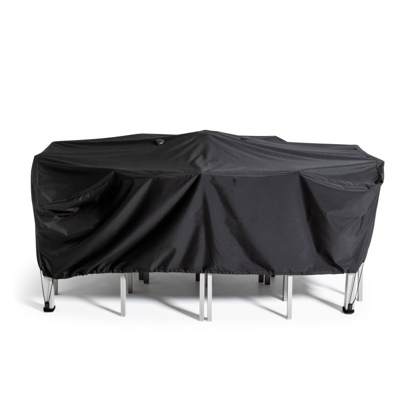 Gartenmöbelabdeckung 200 x 130 x 60 cm schwarz