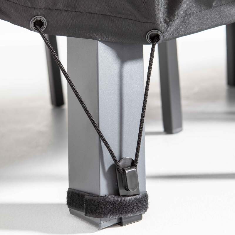 Gartenmöbelabdeckung 240 x 130 x 60 cm schwarz