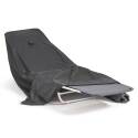 Schwarze Liegestuhlbezug 200 x 75 x 45 cm
