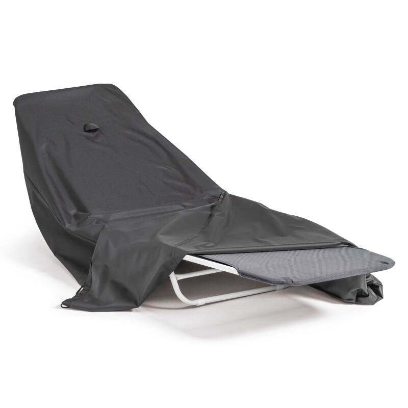 Schwarze Liegestuhlbezug 200 x 75 x 45 cm 