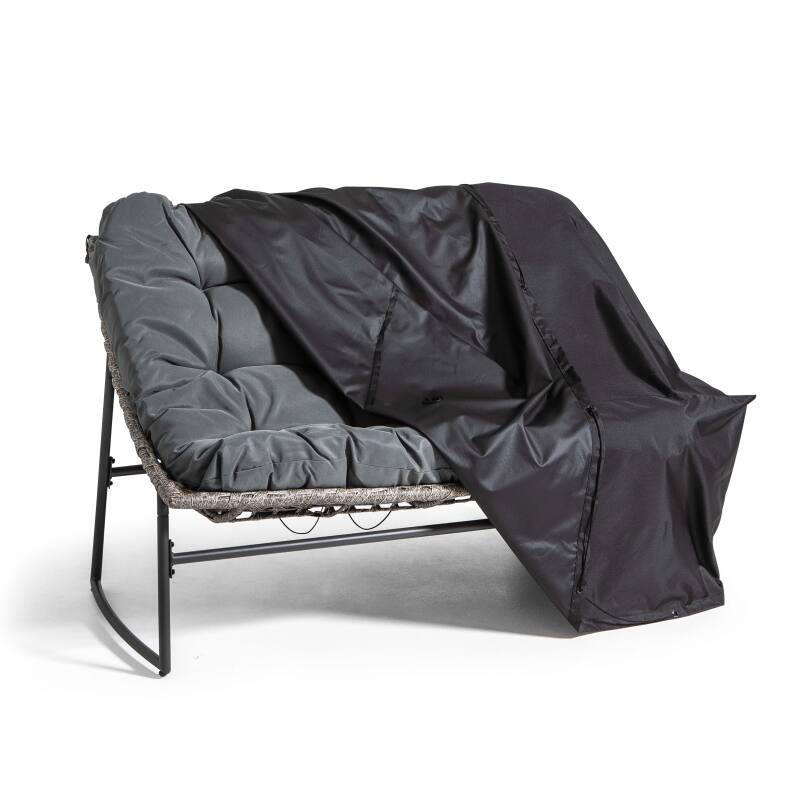 Schwarze Gartenstuhlhülle 170 x 90 x 60 cm