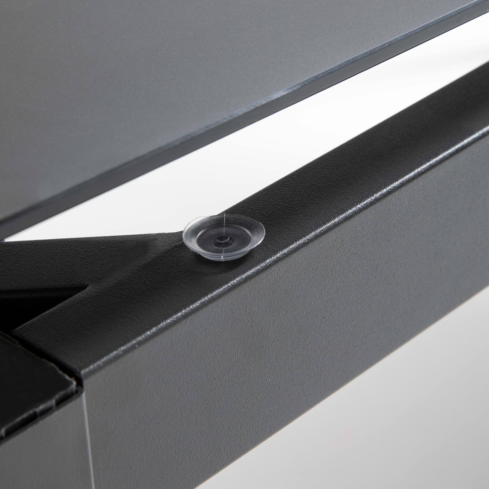 Gartentisch aus Aluminium mit Sicherheitsglasplatte (182 x 90 x 74 cm)