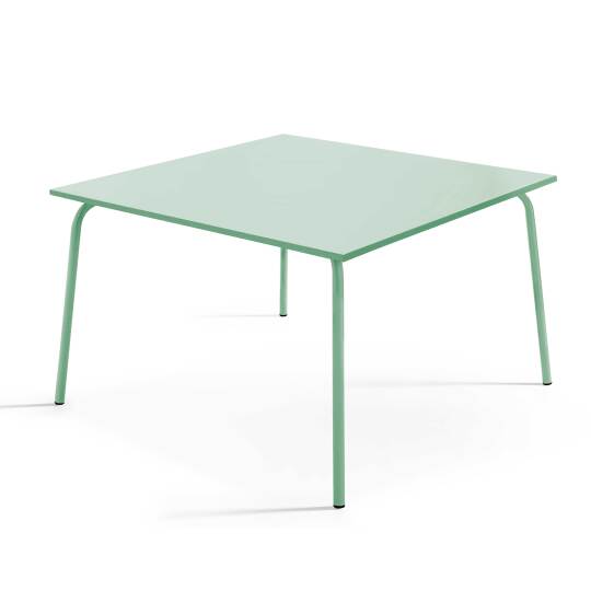 Quadratischer Gartentisch (120 x 120 cm) aus Metall