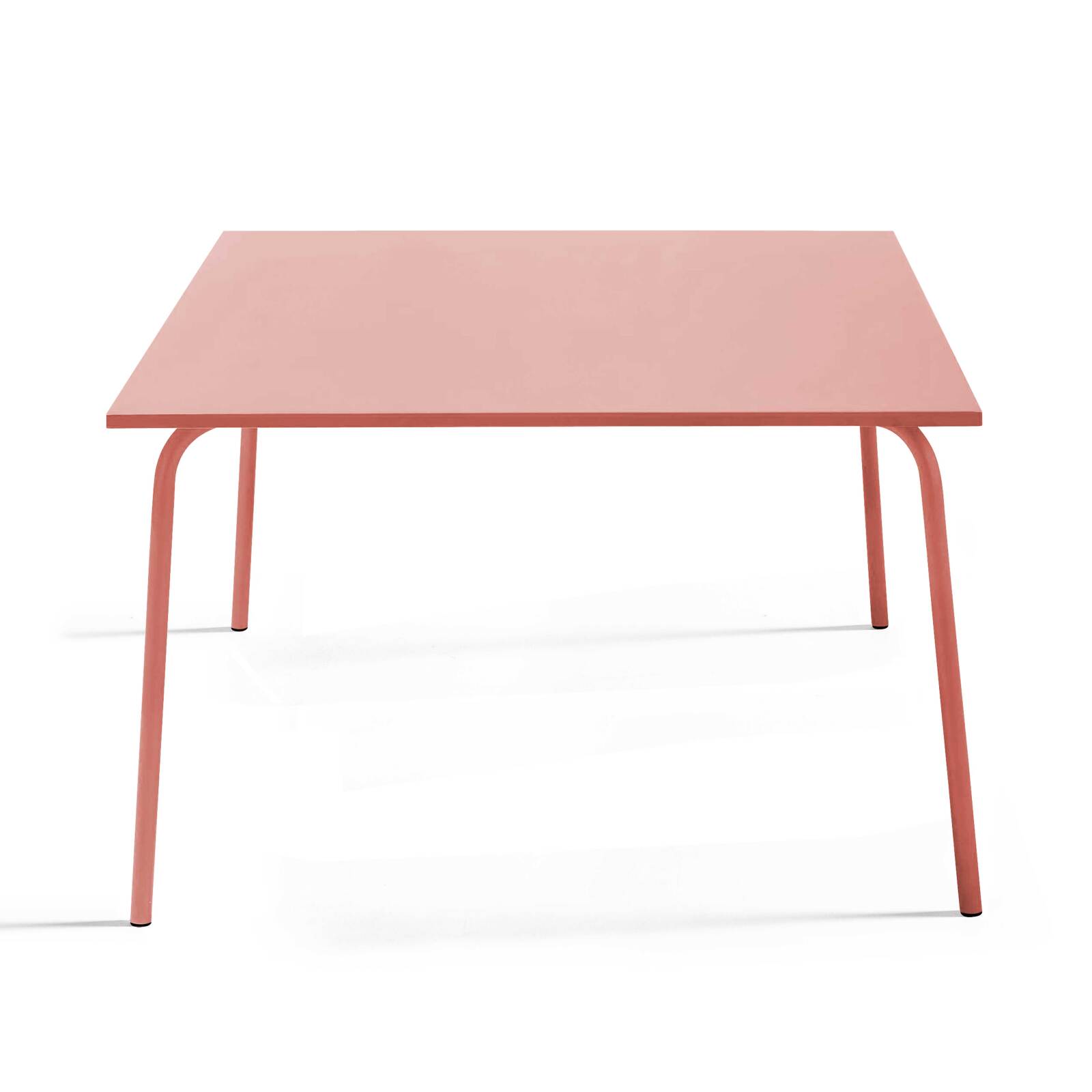 Quadratischer Gartentisch (120 x 120 cm) aus Metall 