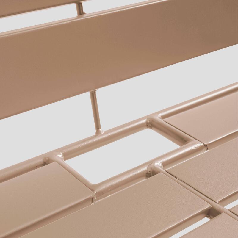 Metall-Gartenlounge-Set mit 2 Sesseln und 1 Bank  (5/6)