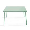 Quadratischer Gartentisch (120 x 120 cm) aus Metall 