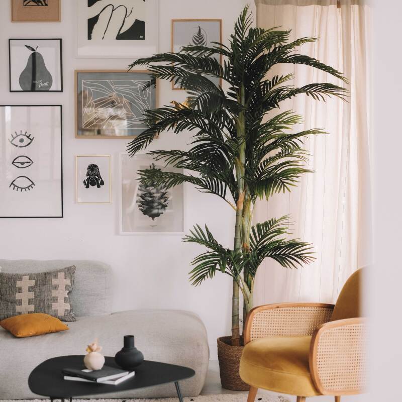 Künstliche Palme im Topf, Höhe 210 cm 