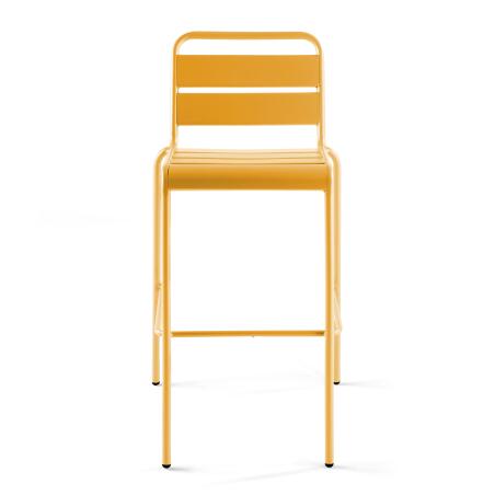 Hochstuhl aus Metall im industriellen Stil (5/6)