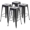 Set von 4 Barhockern in mattem Finish 