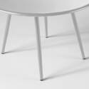 Verschachtelbare runde Metall-Couchtisch Ø50 / Ø40 cm