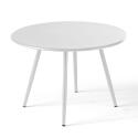 Verschachtelbare runde Metall-Couchtisch Ø50 / Ø40 cm