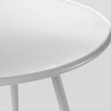 Verschachtelbare runde Metall-Couchtisch Ø50 / Ø40 cm
